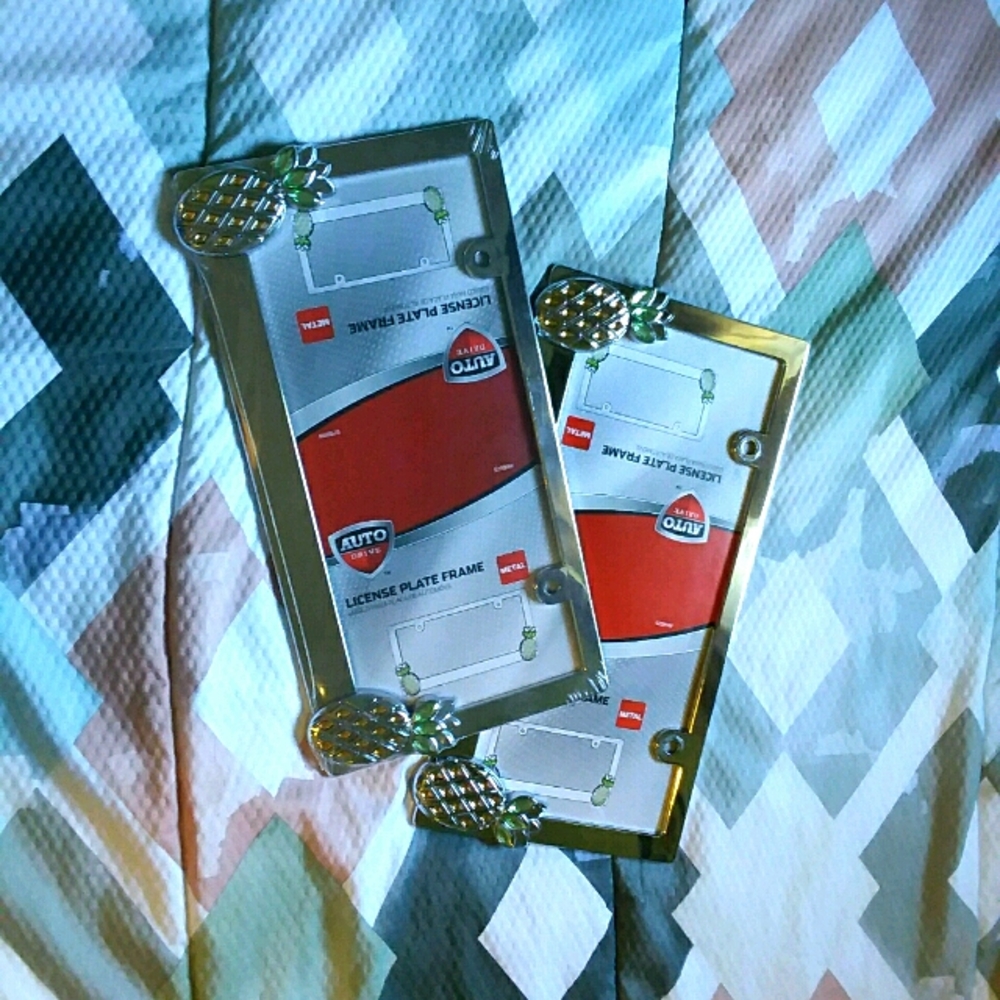 BRAND NEW! Pineapple License Plate Frames
